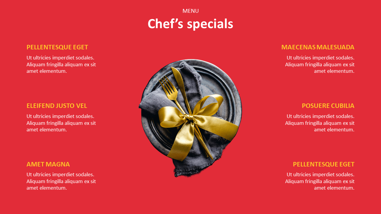 Chefs specials powerpoint